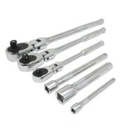 6 delige flexibele ratel set - ratels - ratelset in foam inlay - satra