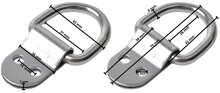 70 x 26 mm verzinkt sjoroog klapbaar&nbsp;-&nbsp;bindoog - dekoog - aanhangeroog - vloeroog - vastzetring - bindring voor v