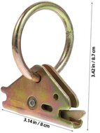 48 mm klikrail&nbsp;spanoog -&nbsp;bindrail ring voor sleufrail&nbsp;- vloerring - wandoog - sjoroog voor rail - sleufgat