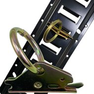 48 mm klikrail&nbsp;spanoog -&nbsp;bindrail ring voor sleufrail&nbsp;- vloerring - wandoog - sjoroog voor rail - sleufgat
