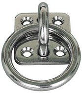 30 x 30 mm rvs aanlegring -&nbsp;vloeroog -&nbsp;&nbsp;bindoog - bevestigingsoog - aanbindring - sjoroog