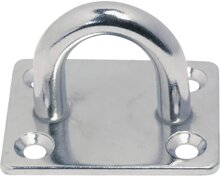 35 x 40 mm 6 mm dik rvs oogplaat - vloeroog -&nbsp;dekoog - montagebeugel - hangoog - bevestigingsbeugel