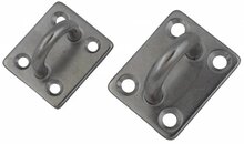 35 x 40 mm 6 mm dik rvs oogplaat - vloeroog -&nbsp;dekoog - montagebeugel - hangoog - bevestigingsbeugel