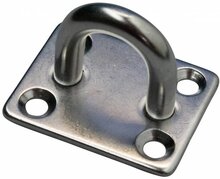 35 x 40 mm 6 mm dik rvs oogplaat - vloeroog -&nbsp;dekoog - montagebeugel - hangoog - bevestigingsbeugel
