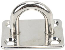 35 x 40 mm 6 mm dik rvs oogplaat - vloeroog -&nbsp;dekoog - montagebeugel - hangoog - bevestigingsbeugel