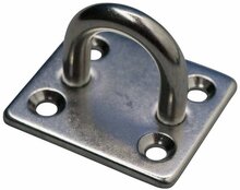 35 x 40 mm 6 mm dik rvs oogplaat - vloeroog -&nbsp;dekoog - montagebeugel - hangoog - bevestigingsbeugel