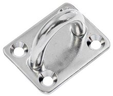 40 x 50 mm 8 mm dik rvs oogplaat - vloeroog - dekoog - montagebeugel - hangoog - bevestigingsbeugel