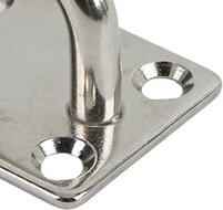 40 x 50 mm 8 mm dik rvs oogplaat - vloeroog - dekoog - montagebeugel - hangoog - bevestigingsbeugel