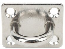 40 x 50 mm 8 mm dik rvs oogplaat - vloeroog - dekoog - montagebeugel - hangoog - bevestigingsbeugel