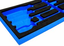 8 delige foam inlay - schroevendraaier inlegstuk - gereedschapswagen inzetstuk - asta