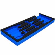 8 delige foam inlay - schroevendraaier inlegstuk - gereedschapswagen inzetstuk - asta