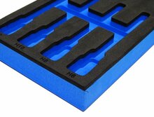 12 delige foam inlay - inbusdoppen inlegstuk - gereedschapswagen inzetstuk - asta