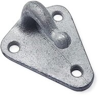 40 x 45 mm &nbsp;gegalvaniseerd metalen driehoek touwhaak - schroefbaar sjorhaak 3 gaten - spanhaak- aanhangerhaak