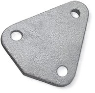40 x 45 mm &nbsp;gegalvaniseerd metalen driehoek touwhaak - schroefbaar sjorhaak 3 gaten - spanhaak- aanhangerhaak