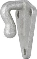 40 x 45 mm &nbsp;gegalvaniseerd metalen driehoek touwhaak - schroefbaar sjorhaak 3 gaten - spanhaak- aanhangerhaak