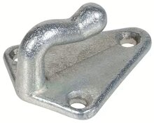 40 x 45 mm &nbsp;gegalvaniseerd metalen driehoek touwhaak - schroefbaar sjorhaak 3 gaten - spanhaak- aanhangerhaak