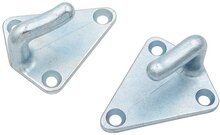 40 x 45 mm &nbsp;gegalvaniseerd metalen driehoek touwhaak - schroefbaar sjorhaak 3 gaten - spanhaak- aanhangerhaak