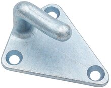 40 x 45 mm &nbsp;gegalvaniseerd metalen driehoek touwhaak - schroefbaar sjorhaak 3 gaten - spanhaak- aanhangerhaak
