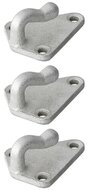 40 x 45 mm &nbsp;gegalvaniseerd metalen driehoek touwhaak - schroefbaar sjorhaak 3 gaten - spanhaak- aanhangerhaak