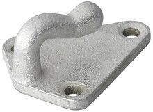 40 x 45 mm &nbsp;gegalvaniseerd metalen driehoek touwhaak - schroefbaar sjorhaak 3 gaten - spanhaak- aanhangerhaak