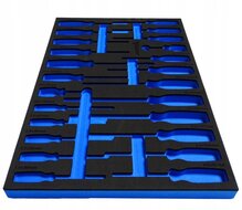 24 delige foam inlay - schroevendraaier inlegstuk - gereedschapswagen inzetstuk - asta