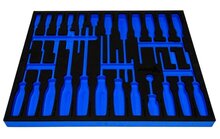 24 delige foam inlay - schroevendraaier inlegstuk - gereedschapswagen inzetstuk - asta