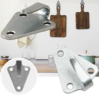 40 x 50 mm verzinkt driehoek touwhaak met boutverbinding - sjorhaak - bindhaak - aanhangerhaak - opschroefbaar