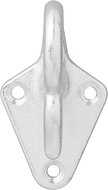 70 x 40 mm gietijzeren touwhaak met oog - bindhaak - bindoog - aanhanger sjoroog - gaaskleed haak