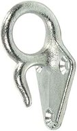 70 x 40 mm gietijzeren touwhaak met oog - bindhaak - bindoog - aanhanger sjoroog - gaaskleed haak
