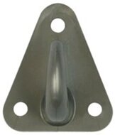 43 x 37 mm grijze kunstof touwhaak - nylon bindhaak - eleastiekhaak - aanhangernet haak - carrosseriehaak - zeilhaak