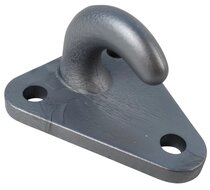 43 x 37 mm grijze kunstof touwhaak - nylon bindhaak - eleastiekhaak - aanhangernet haak - carrosseriehaak - zeilhaak