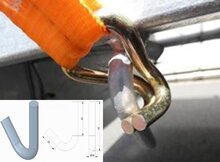 10 mm dik 65 mm lang lasbaar touwhaak&nbsp;- metalen&nbsp;aanhangerhaak - bindhaak - trailerhaak&nbsp; - sjorhaak