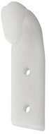 65 x 20 mm wit kunststof nylon&nbsp;touwhaak schroefbevestiging&nbsp;- witte bindhaak voor de aanhanger - sjorhaak - nethaa