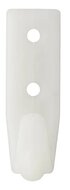 65 x 20 mm wit kunststof nylon&nbsp;touwhaak schroefbevestiging&nbsp;- witte bindhaak voor de aanhanger - sjorhaak - nethaa