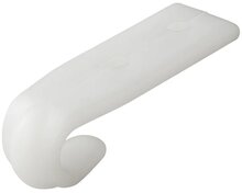 65 x 20 mm wit kunststof nylon&nbsp;touwhaak schroefbevestiging&nbsp;- witte bindhaak voor de aanhanger - sjorhaak - nethaa