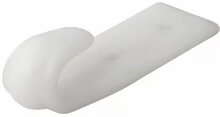 65 x 20 mm wit kunststof nylon&nbsp;touwhaak schroefbevestiging&nbsp;- witte bindhaak voor de aanhanger - sjorhaak - nethaa