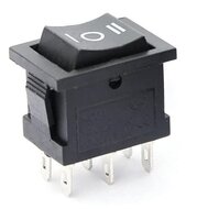 21x15 mm tuimelschakelaar 6 amp&egrave;re - 250 volt on/off/on schakelaar - wipschakelaar - gmp
