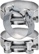 60-63 mm -&nbsp;22 mm breed&nbsp;slangklem - buisklem staal verzinkt - scharnierboutklem - bevestigingsklem - hose clamp - 