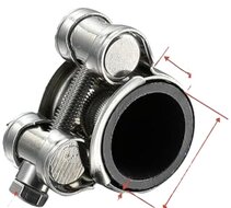 68-73 mm -&nbsp;24 mm breed&nbsp;slangklem - buisklem staal verzinkt - scharnierboutklem - bevestigingsklem - hose clamp - 