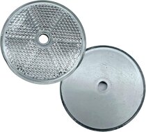 reflector wit 85 mm rond met boutgat 