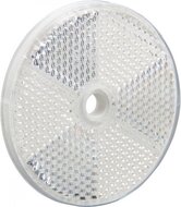 reflector wit 85 mm rond met boutgat 