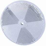 reflector wit 85 mm rond met boutgat 