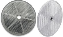 reflector wit 85 mm rond met boutgat 