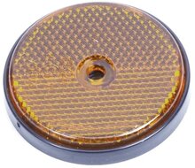 oranje reflector rond 60mm met boutgat 