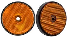 oranje reflector rond 60mm met boutgat 
