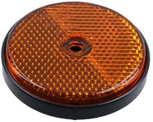 oranje reflector rond 60mm met boutgat 