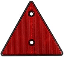 133 x 152 mm driehoek reflector met e11 keurmerk - waarschuwingsdriehoek - reflectordriehoek met boutgaten 