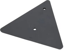 133 x 152 mm driehoek reflector met e11 keurmerk - waarschuwingsdriehoek - reflectordriehoek met boutgaten 
