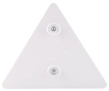 160x140mm reflector driehoek rood - driehoekreflector&nbsp;e9 keurmerk&nbsp;- reflectieplaat - waarschuwing reflector - was