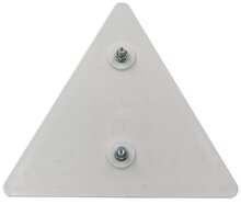 160x140mm reflector driehoek rood - driehoekreflector&nbsp;e9 keurmerk&nbsp;- reflectieplaat - waarschuwing reflector - was